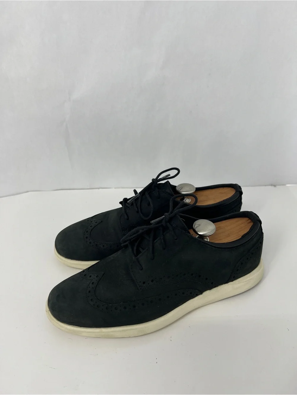 Cole Haan zero grand Black Wingtip Casual Lace-Up Shoes